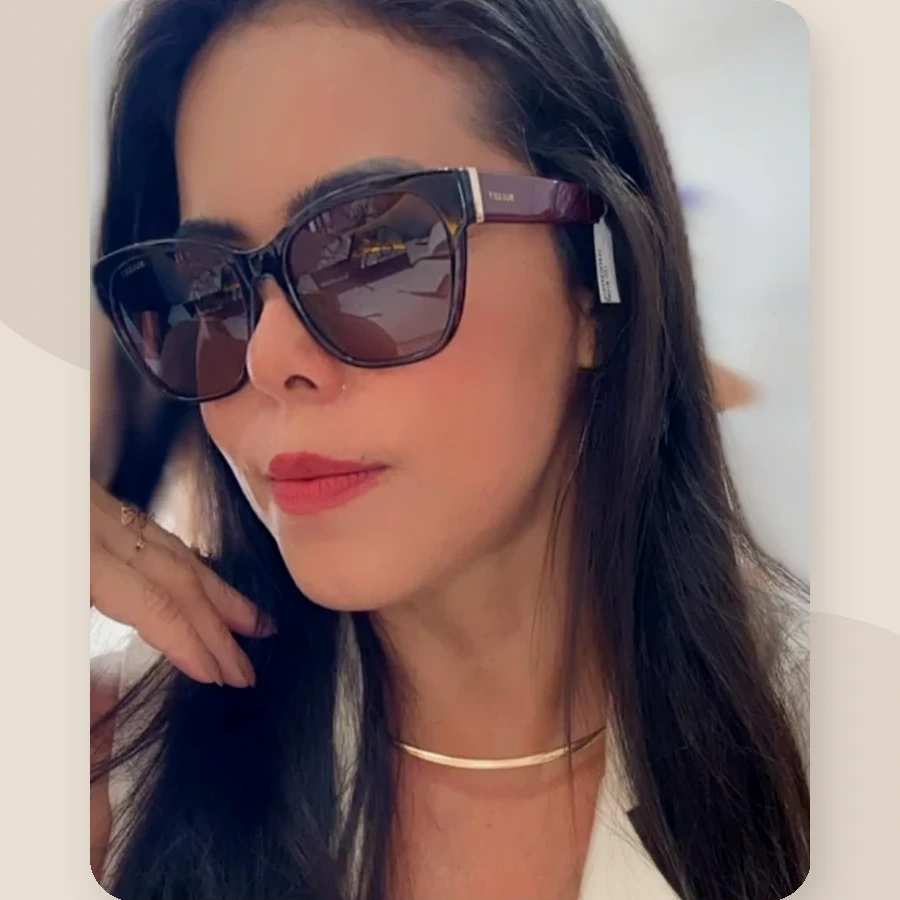 Modelo Amélie, óculos de grau feminino